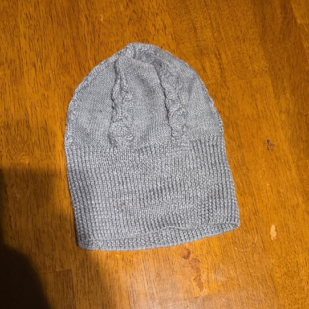 Cozy Gray Knit Beanie